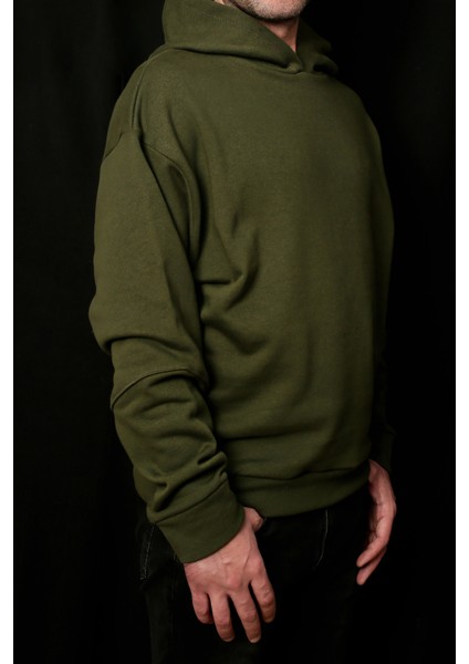 Erkek Kol Dikiş Detaylı Rahat Kesim Kapüşonlu Sweatshirt fiyatları