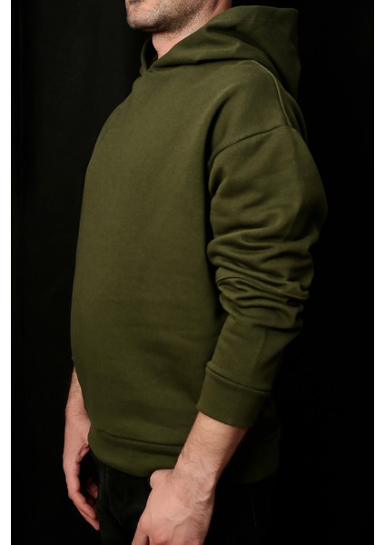 Erkek Kol Dikiş Detaylı Rahat Kesim Kapüşonlu Sweatshirt modelleri
