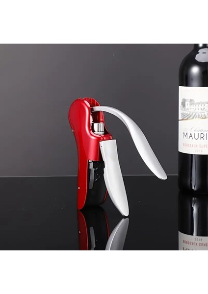 Tirbuşon Profesyonel Dökme Demir Şarap ve Şampanya Mantar Açacağı Güvenli Tutuşlu