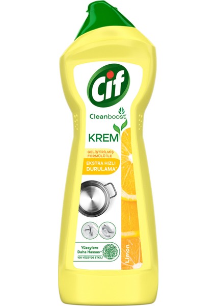 Krem Yeni Nesil Yüzey Temizleyici Limon 750 ml