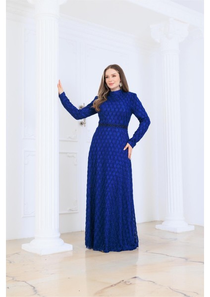 Lina Abiye Elbise İndigo ELB80 fiyatları