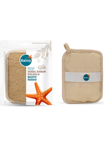 Balmy Sabun Dolgulu Banyo Kesesi Menekşe Adaçayı