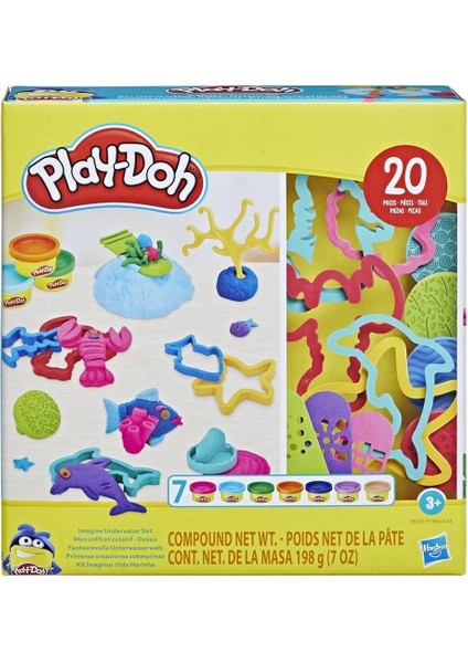 F7384 Play-Doh Creations Hayal Gücü Şekilleri Seti +3 Yaş indirimleri