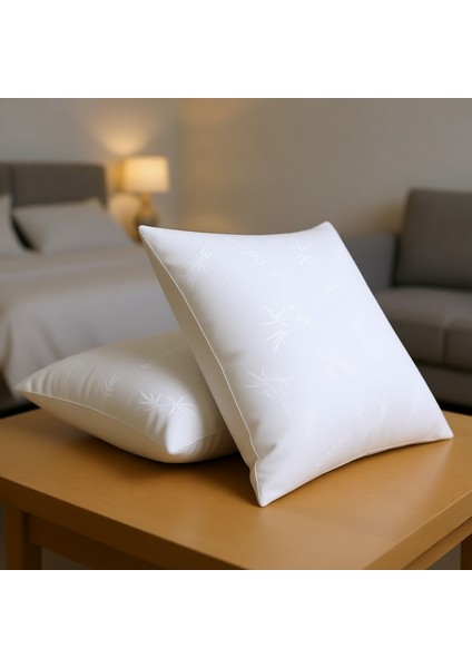 Beyaz Desenli Bamboo Yastık (50x70) indirimleri