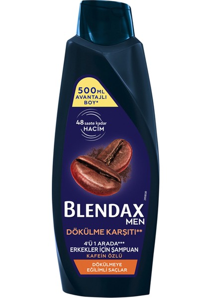 Kafein Özlü Şampuan 500 ml 4 Adet