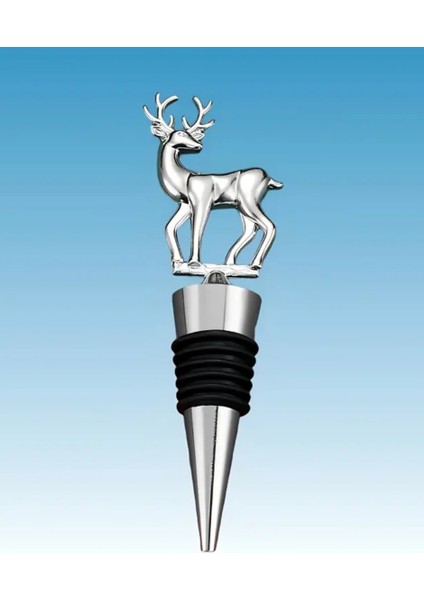 Atay Gatage Zarif Gümüş Gri Kaplama Geyik Şeklinde Şarap ve Şampanya Tıpası indirimleri