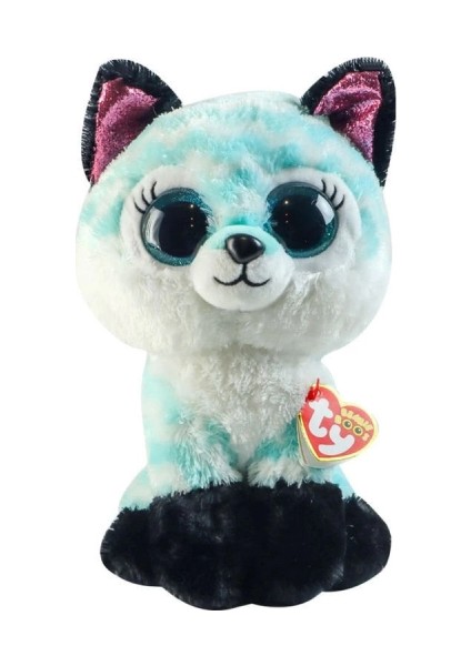 Ty Beanie Boos Mavi Şevron Desenli Peluş Tilki Atlas 17 cm fiyatları