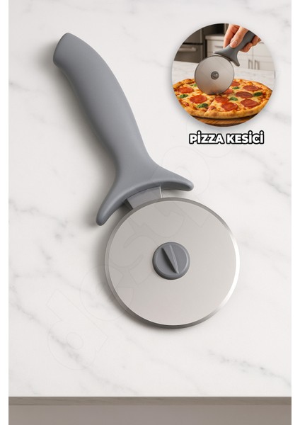 Pizza Kesici - Çıkarılabilir Bıçak - Kolay Temizlenir - Ekstra Kaliteli - Hamur Börek Kesici Bıçağı