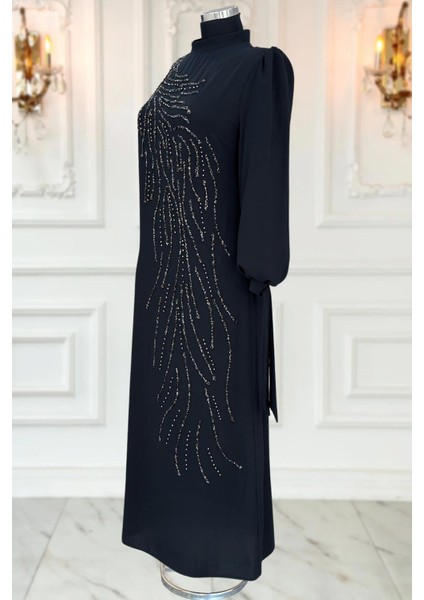 İrem Tesettür Abiye Siyah ISR1032 modelleri