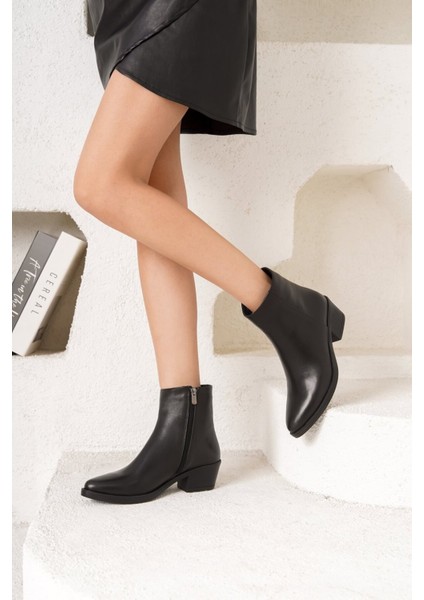 West Hakiki Deri Kadın Bot
