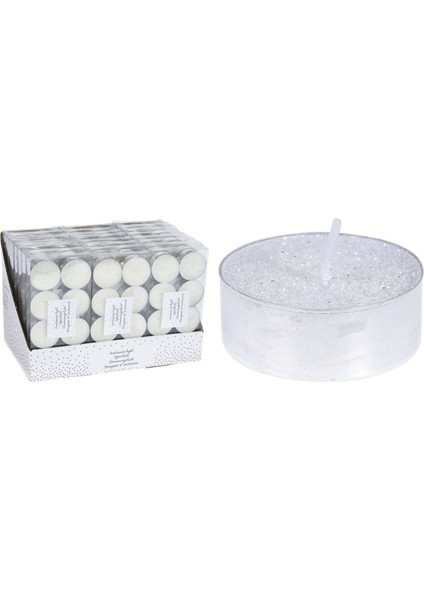 Beyaz Simli 8'li Tealight Mum 2 Adet
