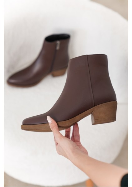 West Hakiki Deri Kadın Bot