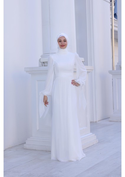 Firuze Abiye Beyaz SN110