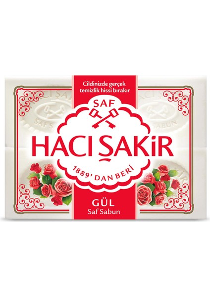 Gül Beyaz Kalıp Sabun 4X150 G
