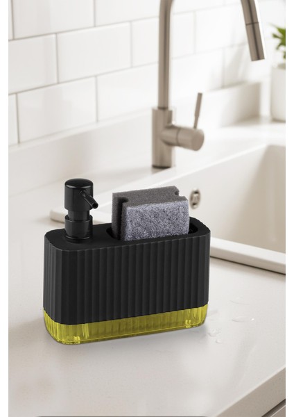 Coliseum Sıvı Sabunluk Seti Siyah