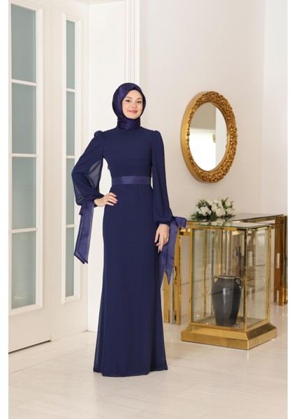 Firuze Abiye Lacivert SN110