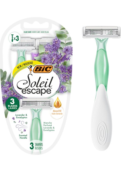 Bic Miss Soleil Escape Lavanta Kadın Tıraş Bıçağı 3'lü