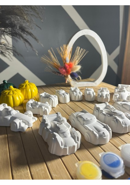 12 Adet M ve S Boy Arabalar Taş Boyama Seti Büst Figür Boyama Çocuk Gelişimi Taş Boyama Boyama Seti fiyatları