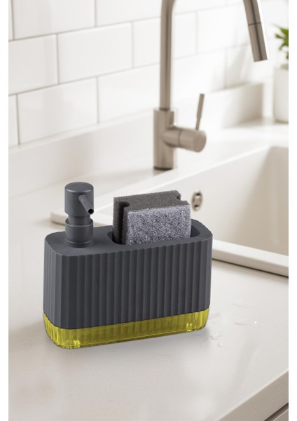 Coliseum Sıvı Sabunluk Seti Antrasit