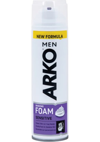 Men Tıraş Köpüğü Sensitive 200 ml 2 Adet