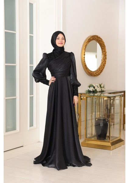 Bahar Abiye Siyah SN108