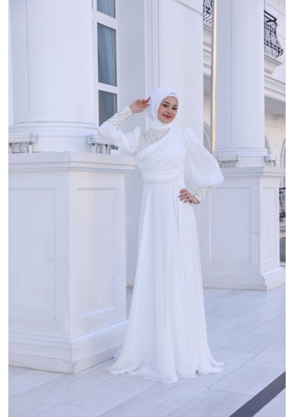 Yağmur Abiye Ekru SN106