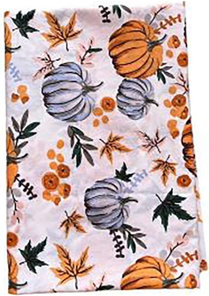 Home Bal Kabağı Baskılı Masa Örtüsü 3 Adet