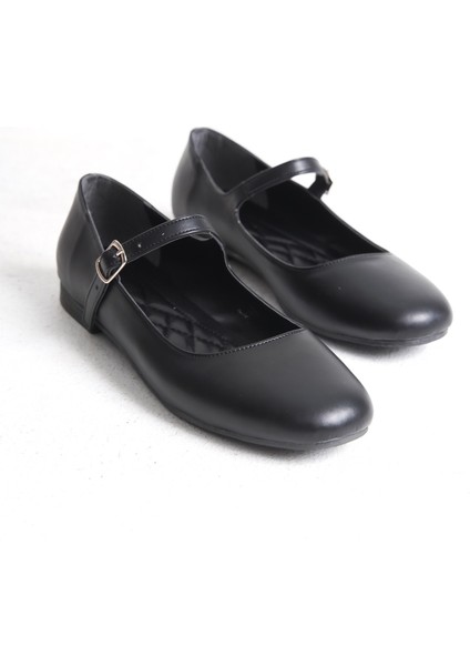 Mary Siyah Tek Bantlı Rugan Babet fiyatları