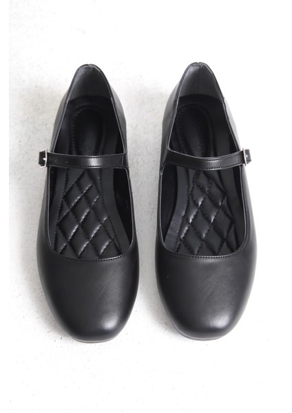 Mary Siyah Tek Bantlı Rugan Babet indirimleri