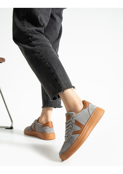 Ceesay Kadın Gri Süet Günlük Ayakkabı modelleri