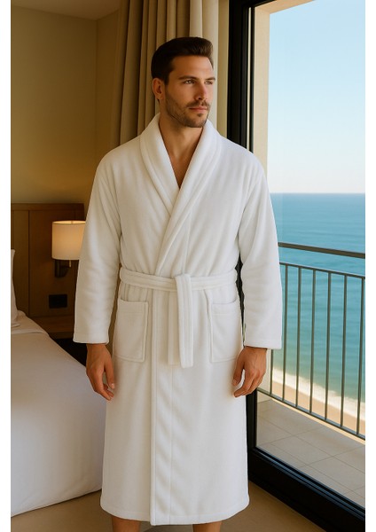 Unisex Bornoz Mükemmel Kalite Uzun Yıllar Yumuşak Kalır Suyu Çabuk Emer