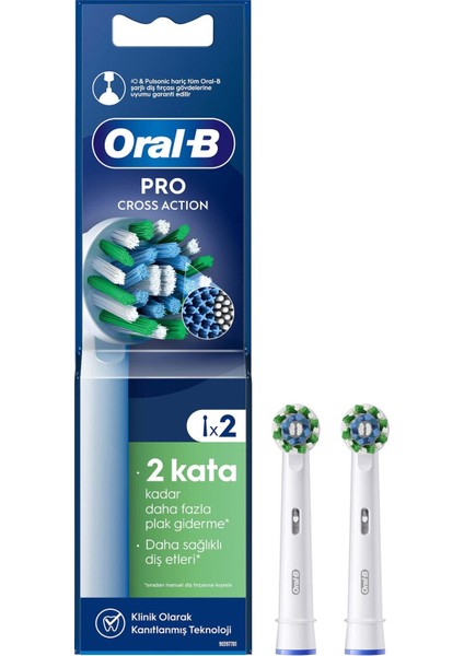 Diş Fırçası Yedek Başlığı Cross Action 2 Adet 2 Adet