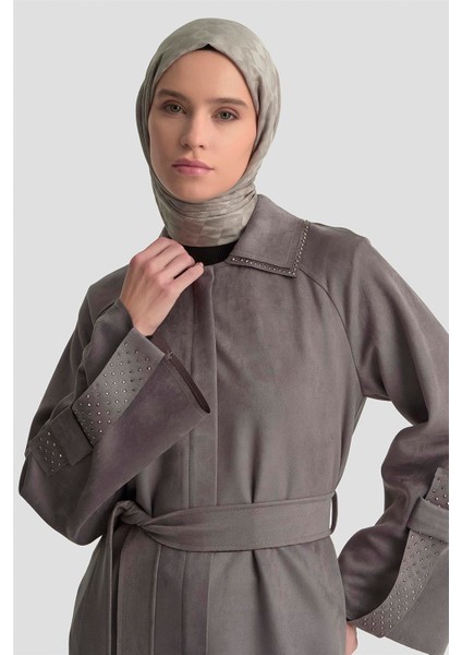 Yapıştırma Detaylı Giy Çık 25K5015 Gri modelleri