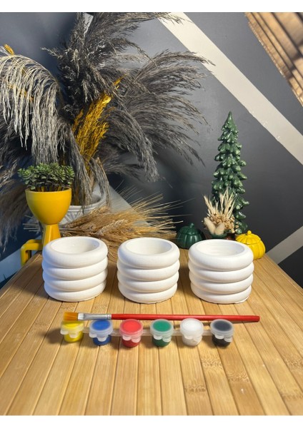 Taş Boyama Seti Küçük Saksı Büst Figür Boyama Çocuk Gelişimi Çocuk Etkinliği El Becerisi Etkinliği indirimleri