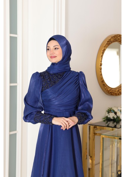 Yağmur Abiye Lacivert SN106 modelleri