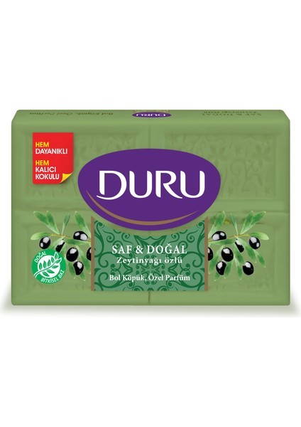 Saf&doğal Yeşil Zeytinyağlı Sabun 600 G 2 Adet