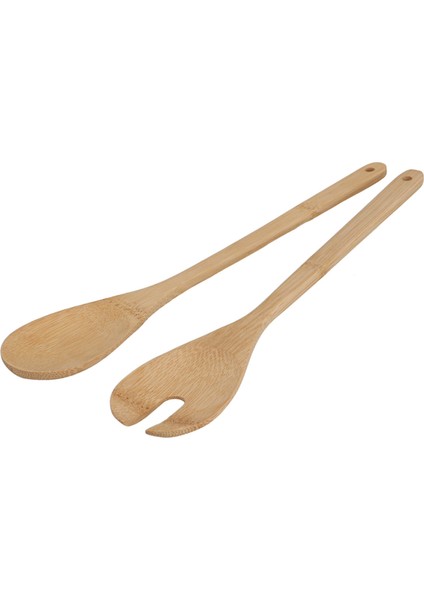 Ahşap 2'li Salata Servis Seti 3 Adet