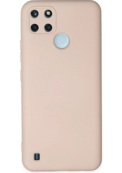 OMR02 Realme C25Y Kılıf Nano Içi Kadife Silikon - Pudra