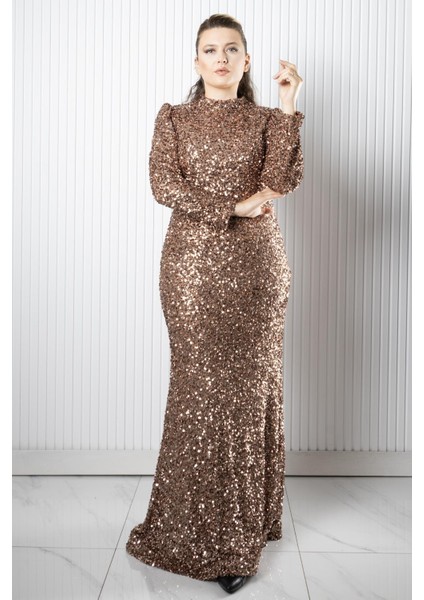 Payetli Balık Abiye Bakır AHN272 indirimleri