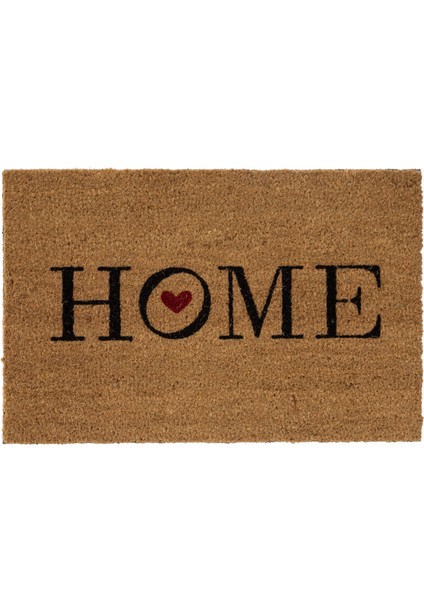 Home Wıth Red Heart Kapı Paspası 40X60