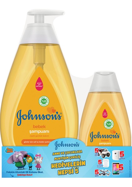 Johnson S Baby Şampuan 750 ml + 200 ml Avantaj Paketi 2 Adet