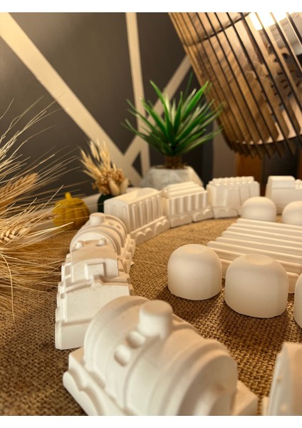 23 Adet (3d) Tren Seti Taş Boyama Çocuk Gelişimi Etkinlik Figür Taş Boyama Seti Train Stone Painting