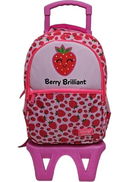 Muggle Çekçekli Okul Çantası Çilek