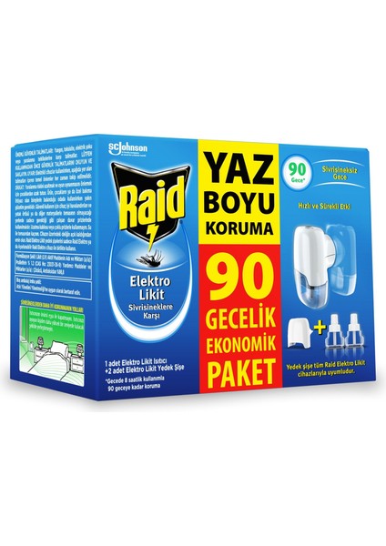 Makine + Likit Yedek 90 Gece 4 Adet