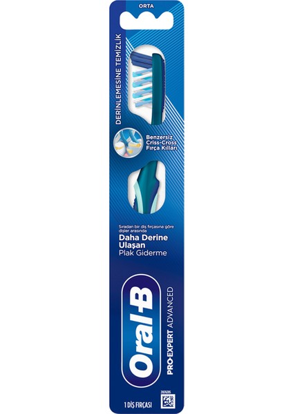 Pro-Expert Advanced Derinlemesine Temizlik Diş Fırçası Orta 4 Adet