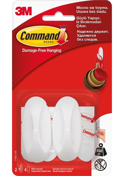 Command Küçük Boy Askı 4 Adet 4 Adet