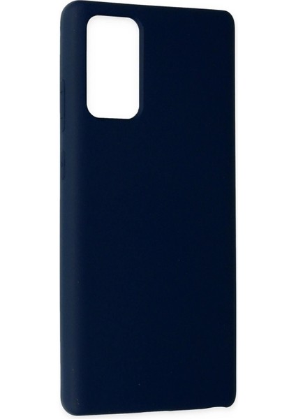 OMR02 Samsung Galaxy Note 20 Kılıf Nano Içi Kadife Silikon - Lacivert fiyatları