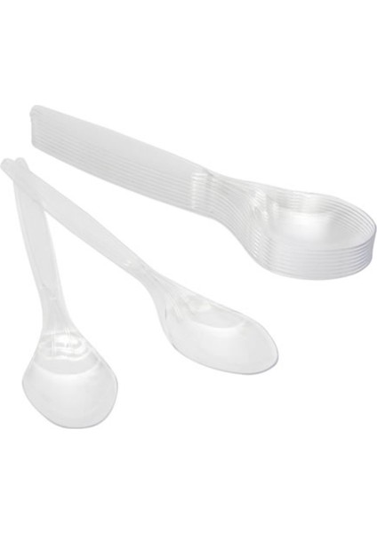 Plastik Lüks Kaşık 10'lu 3 Adet