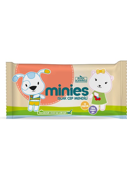 Islak Cep Mendili 15 Yaprak 3 Adet