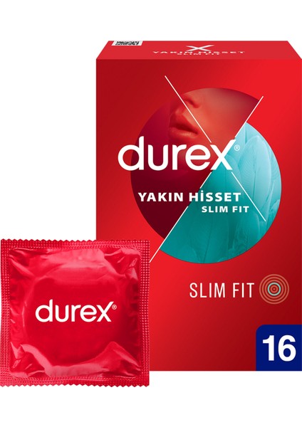 Yakın Hisset Slim Fit Prezervatif 16'lı 4 Adet